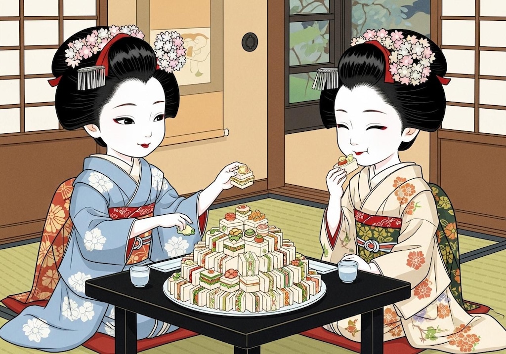 一口サンド・ちびキャラ