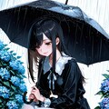 雨の日の女の子 2025　その２０ 4枚目