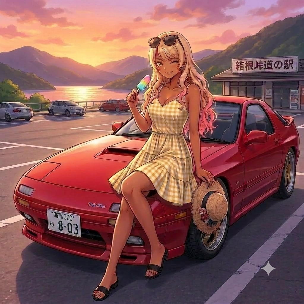 麦わらワンピースのギャルちゃんとFC3S