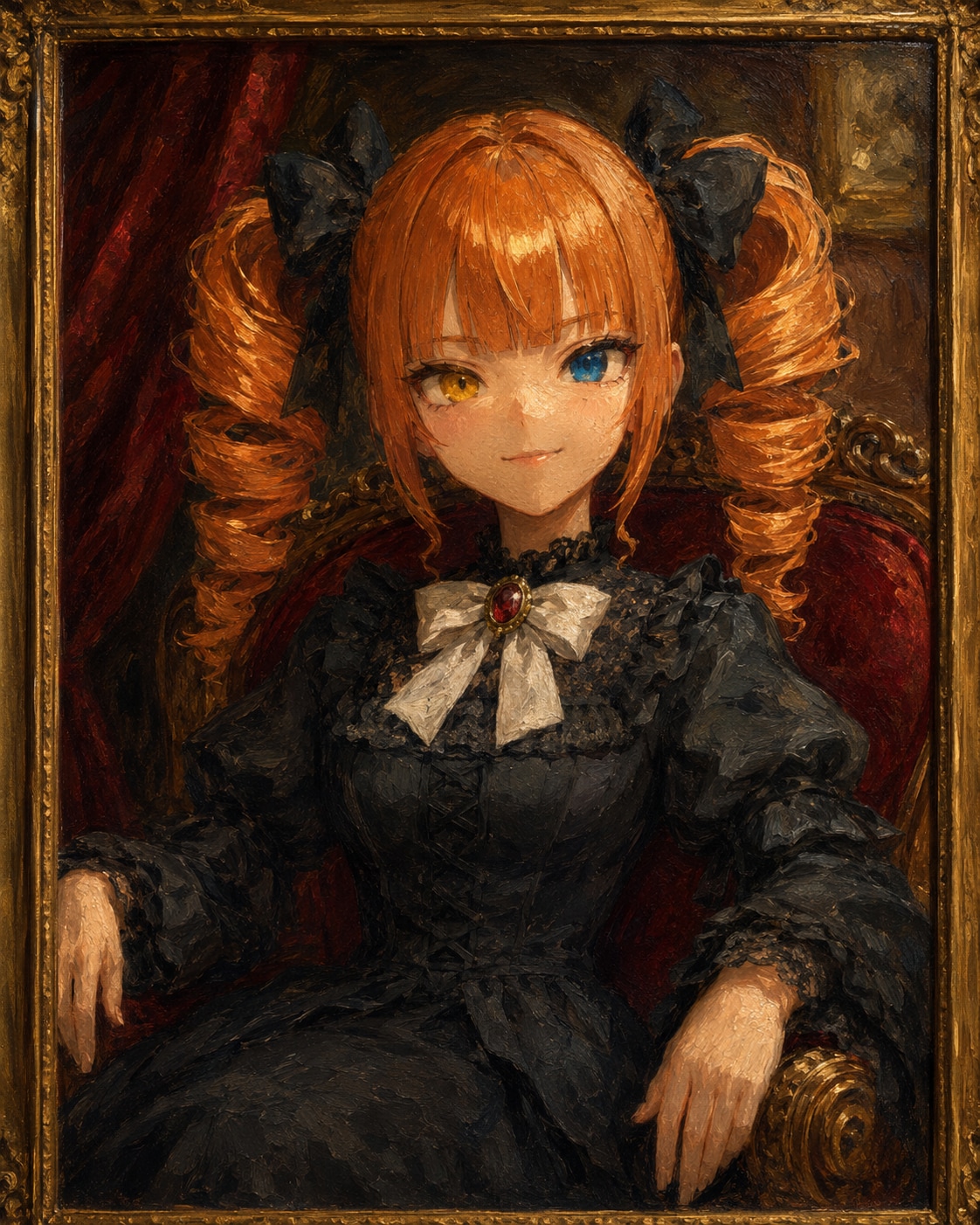 お嬢様の肖像画 | の人気AIイラスト・グラビア