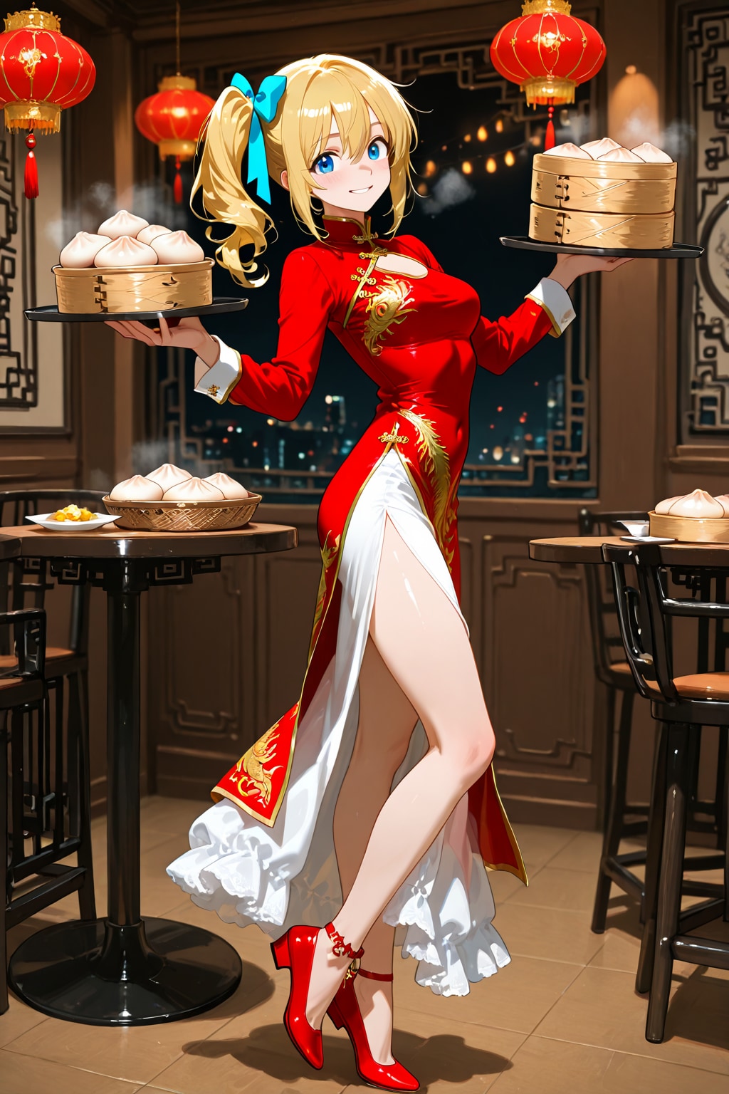 金髪少女チャイナ服