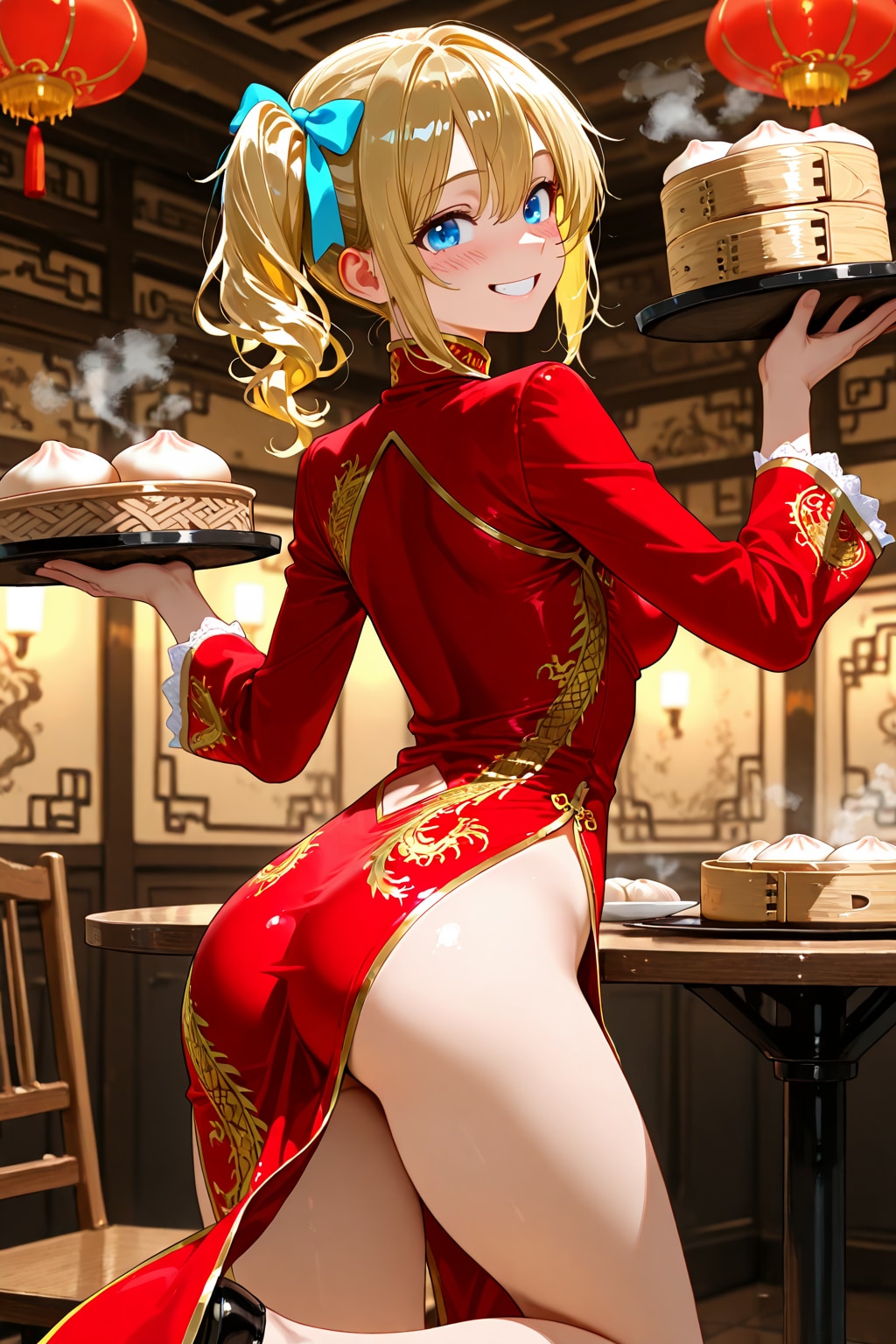 金髪少女チャイナ服