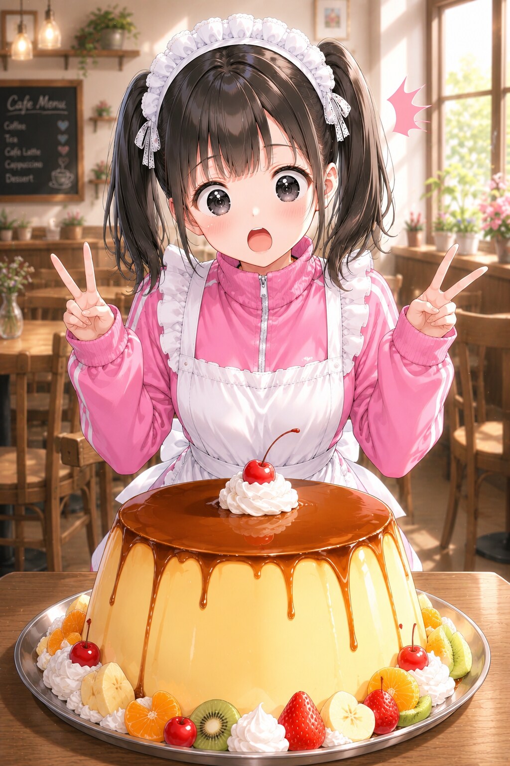 今日もお疲れ様〜🍮はっぴーピ…デカッ！ | の人気AIイラスト・グラビア