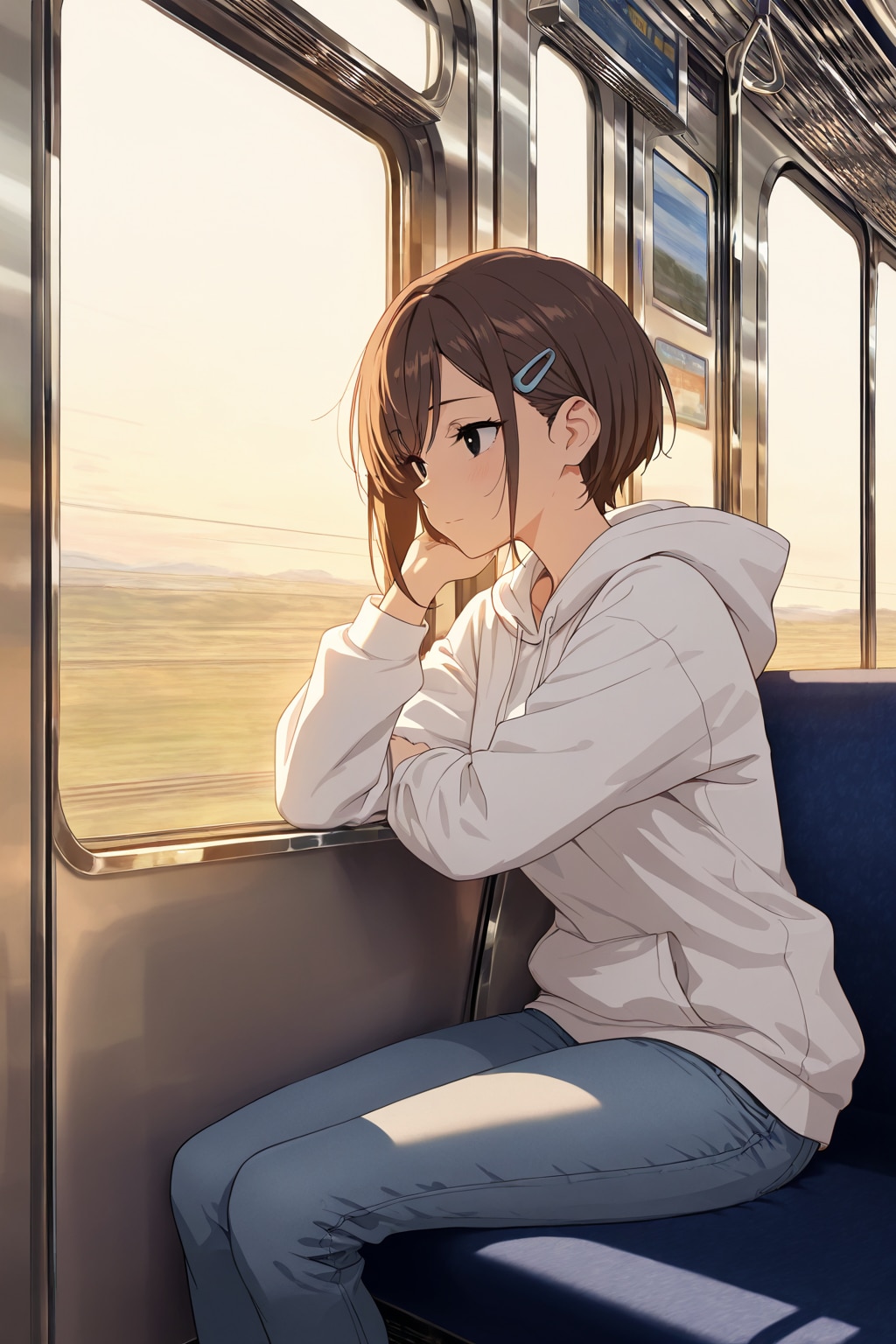 茶髪ショートの女の子
