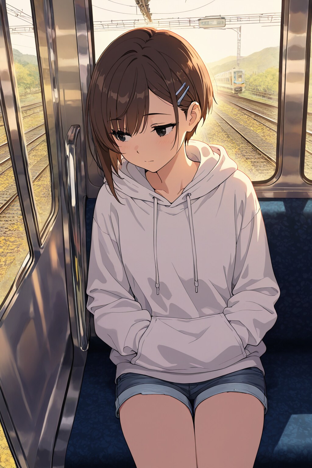 茶髪ショートの女の子