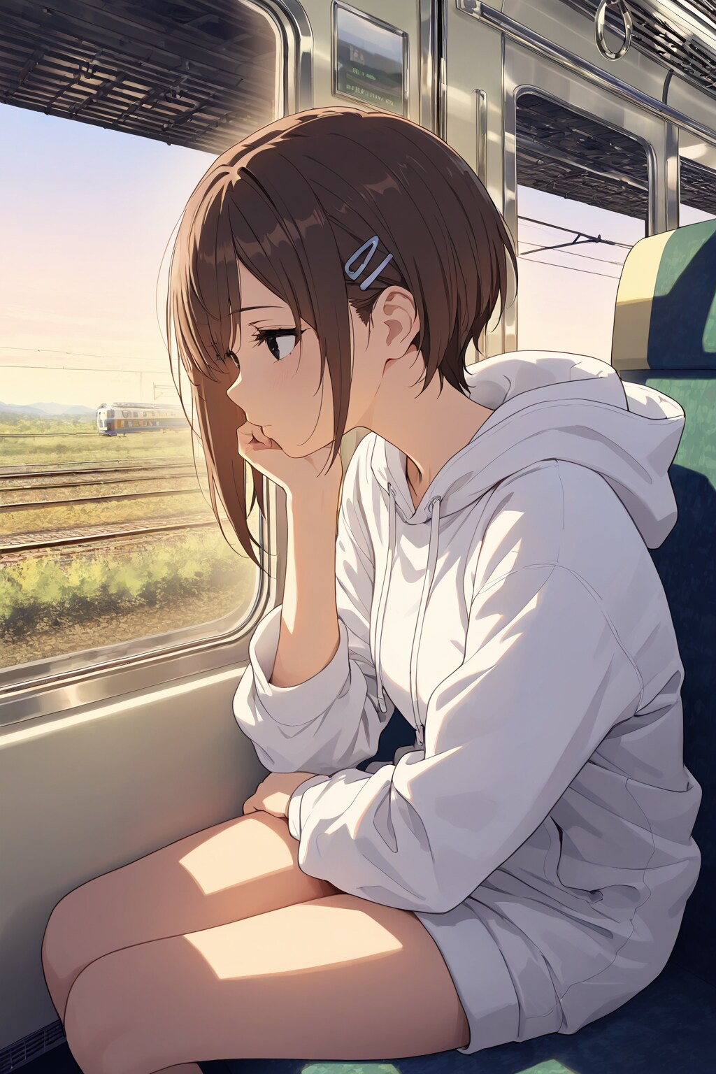 茶髪ショートの女の子
