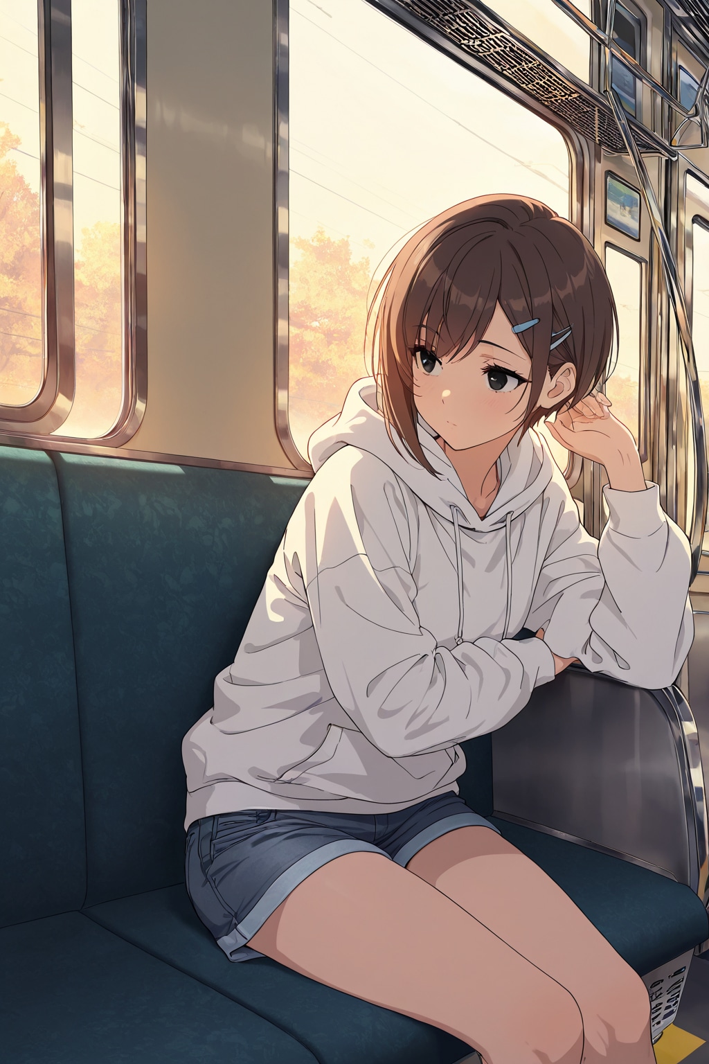 茶髪ショートの女の子