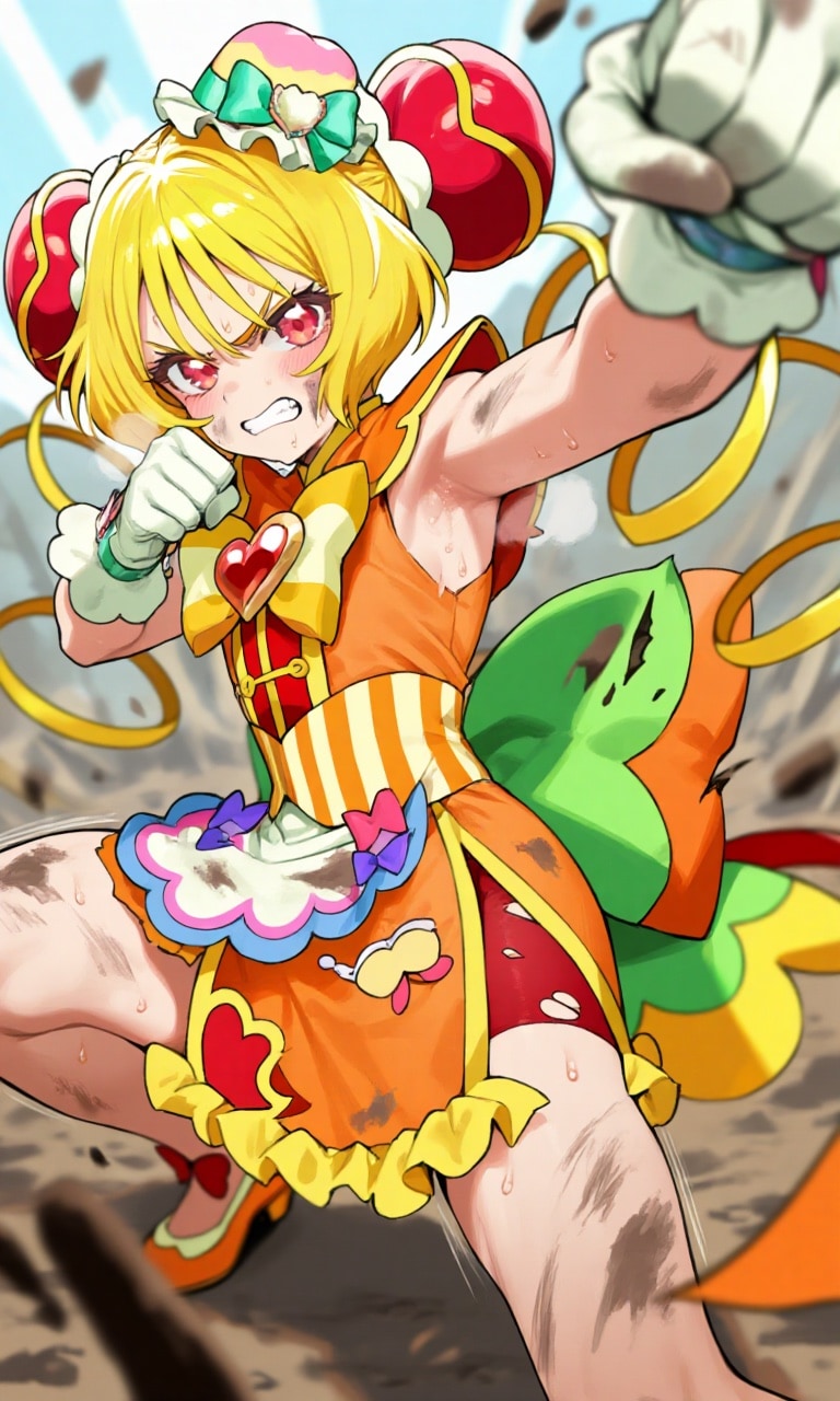 キュアヤムヤムの戦闘シーン | の人気AIイラスト・グラビア