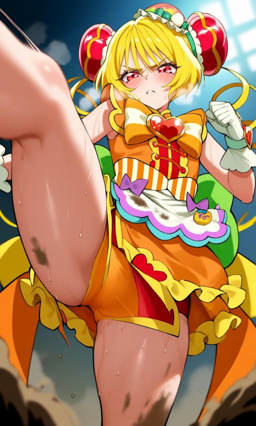 キュアヤムヤムの戦闘シーン