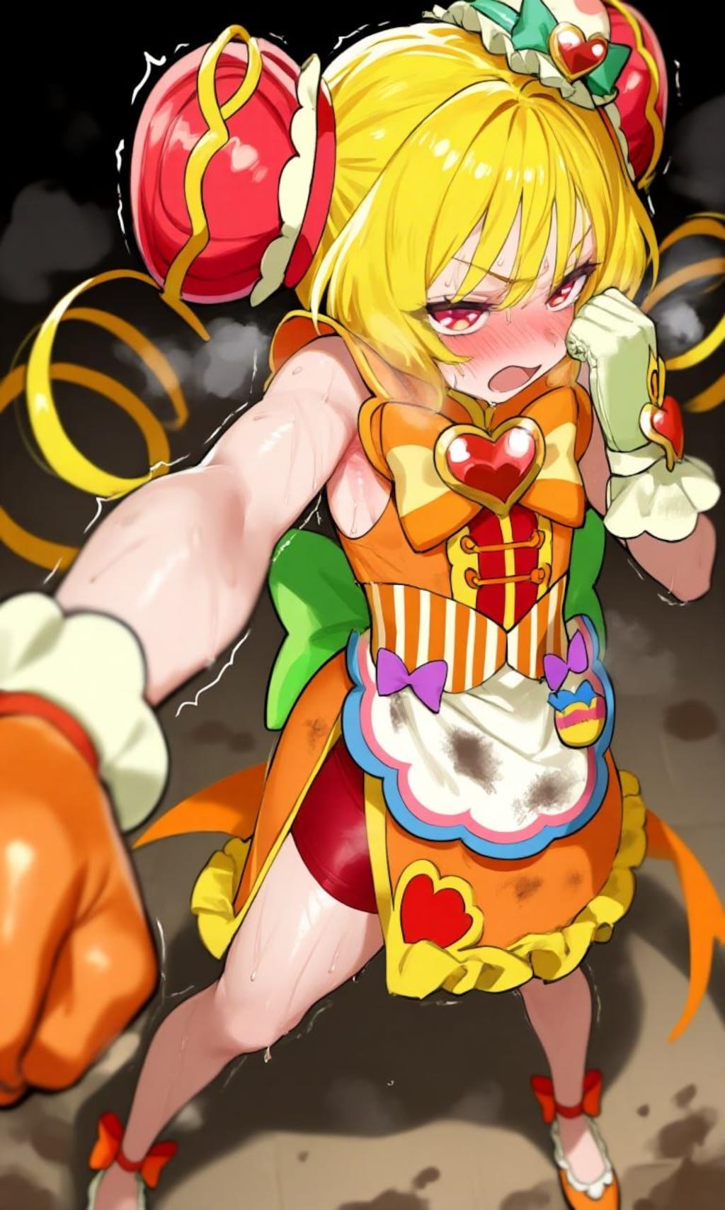 キュアヤムヤムの戦闘シーン