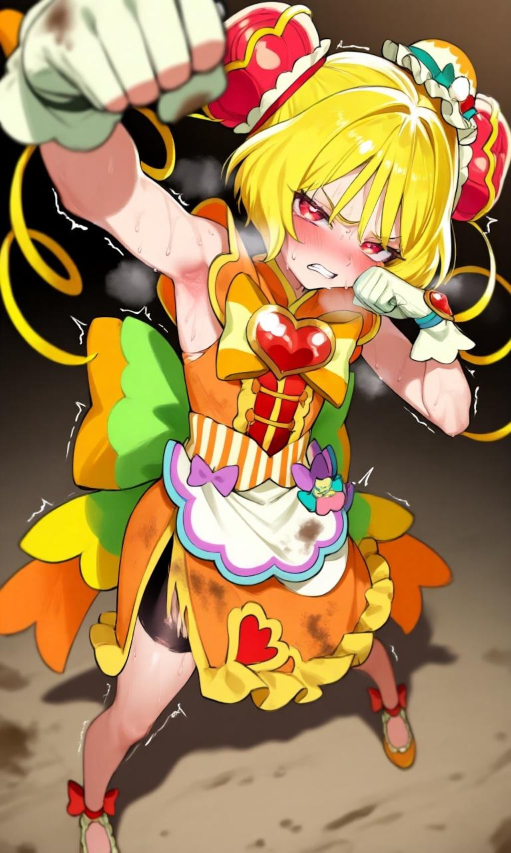 キュアヤムヤムの戦闘シーン