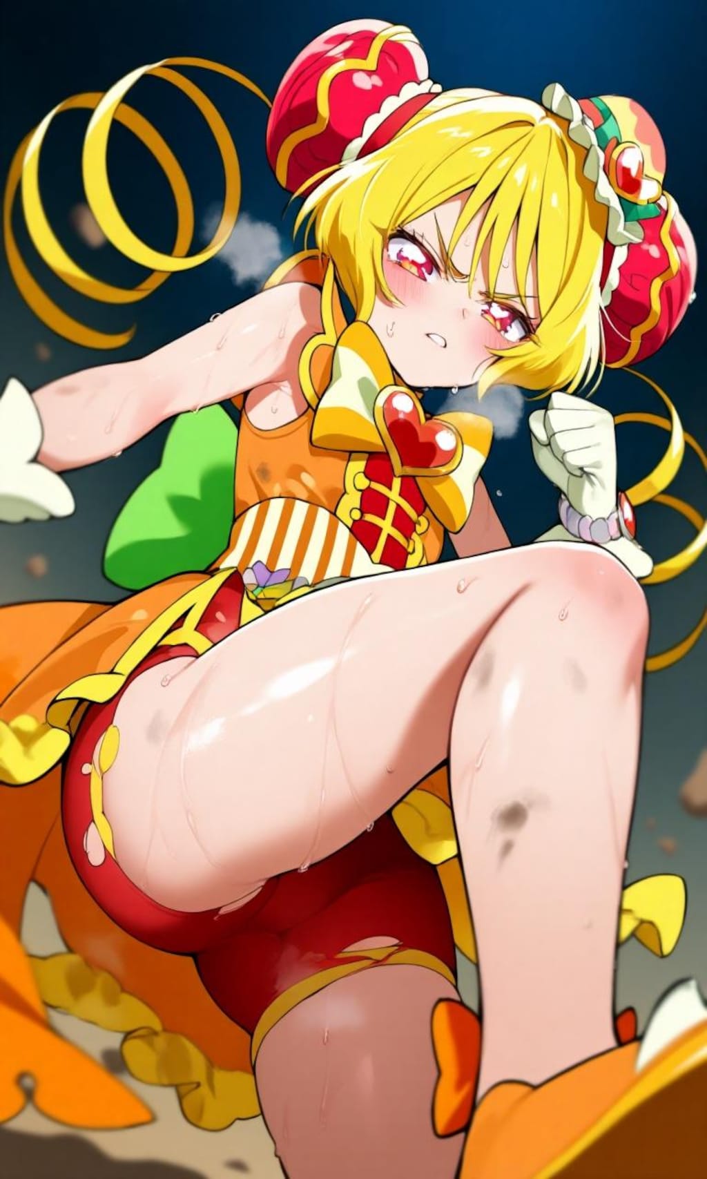 キュアヤムヤムの戦闘シーン