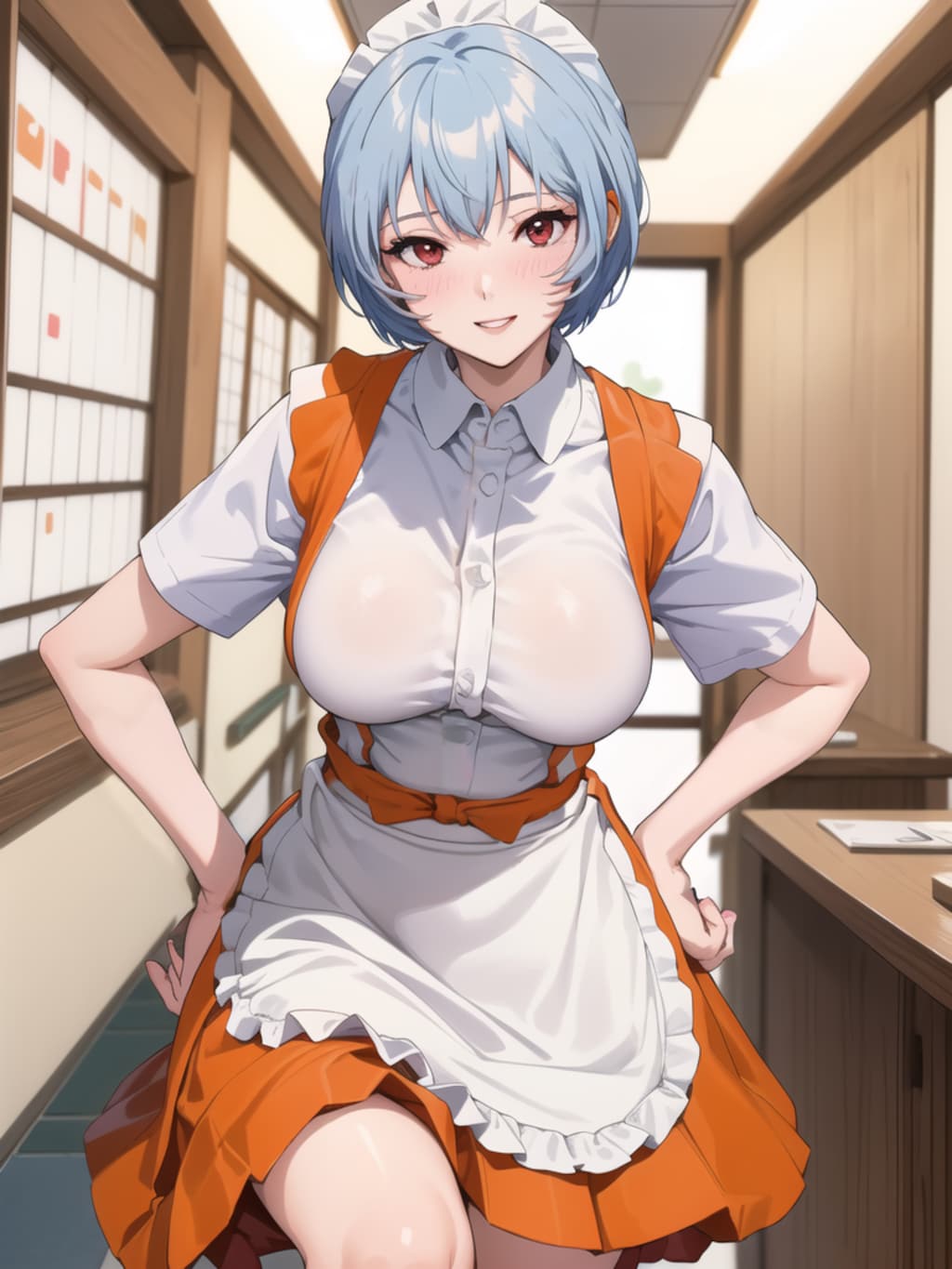 綾波レイ アンミラ制服風（エヴァンゲリオン）