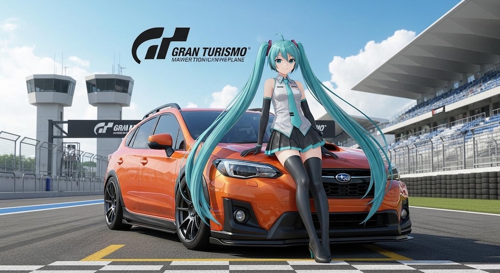 初音ミクとインプレッサ