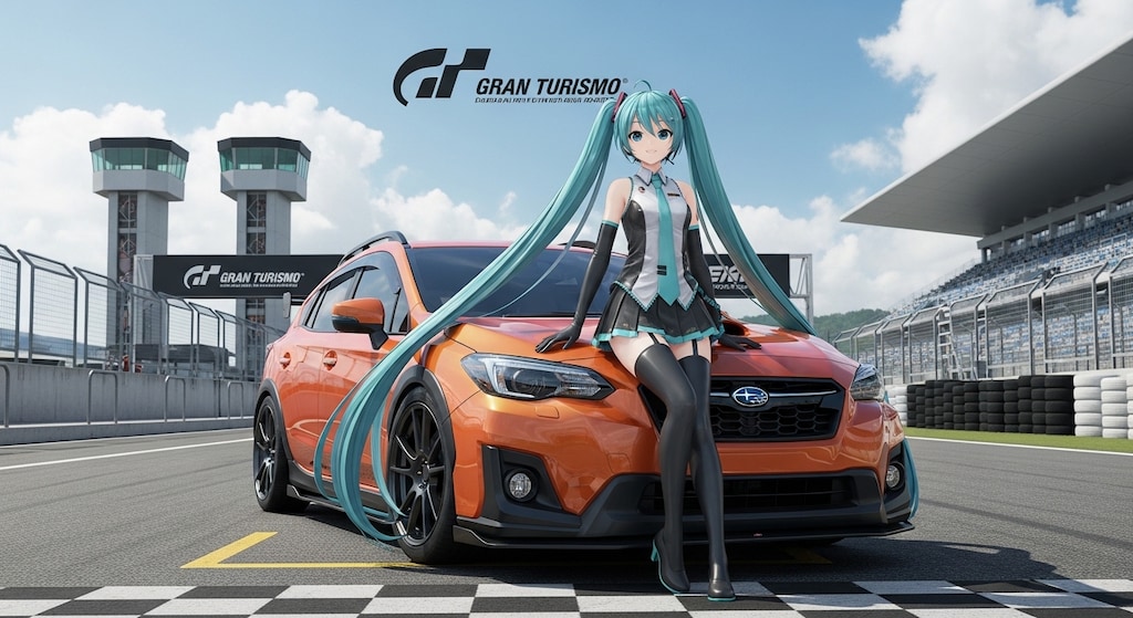 初音ミクとインプレッサ