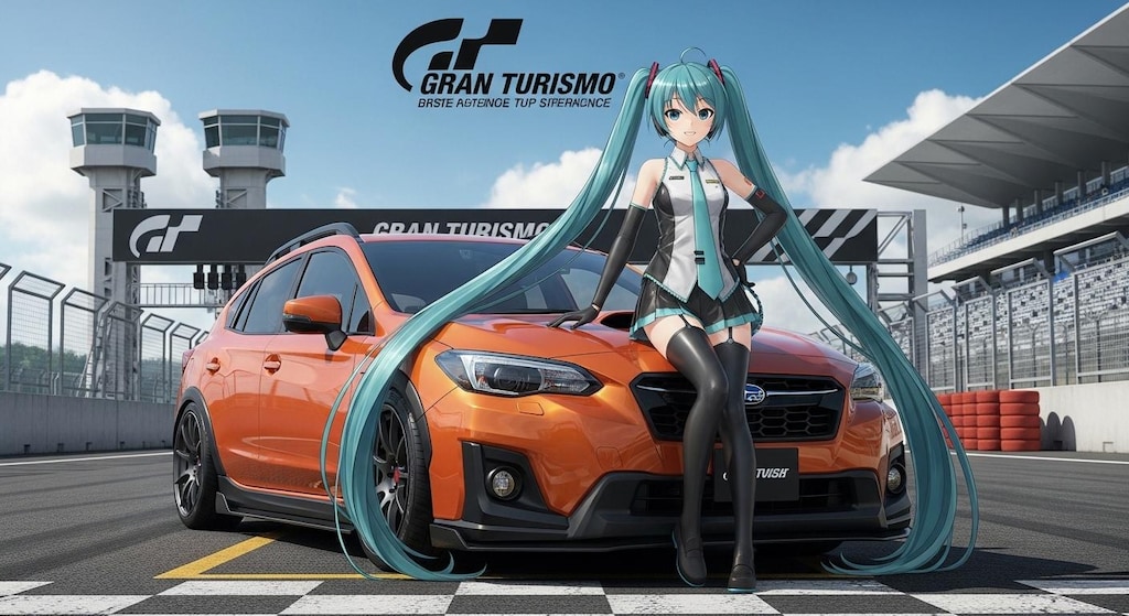 初音ミクとインプレッサ