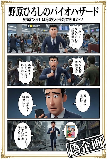 野原ひろしのバイオハザード | の人気AIイラスト・グラビア