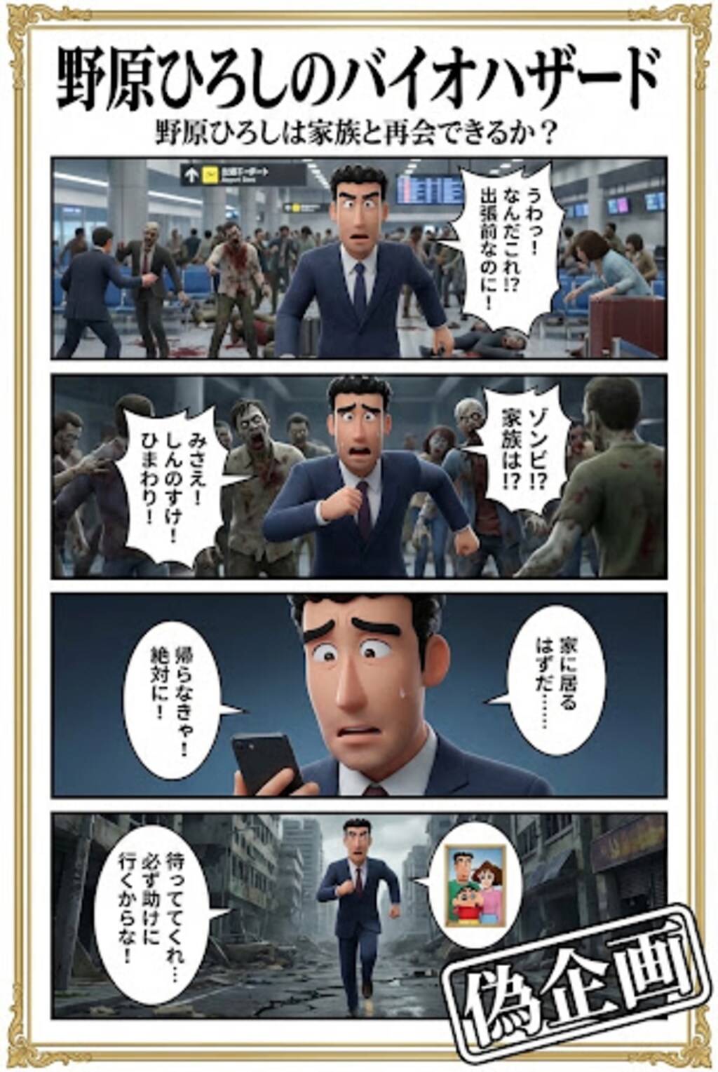 野原ひろしのバイオハザード