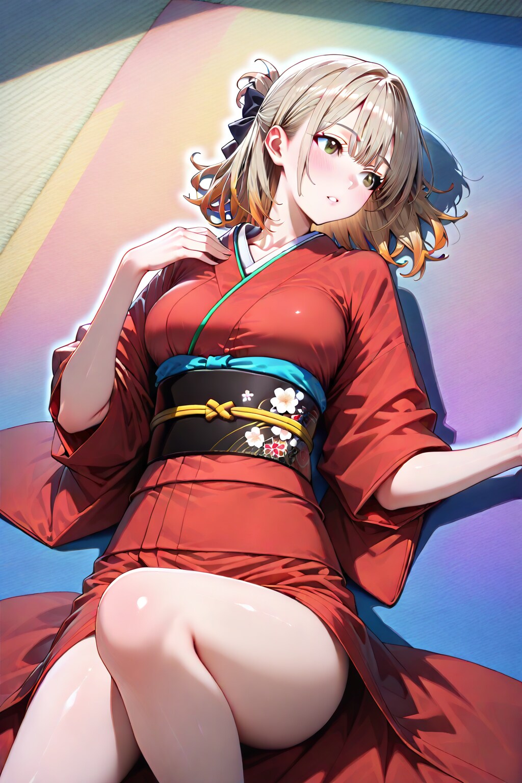 (787HQ)茶髪ちゃん着物