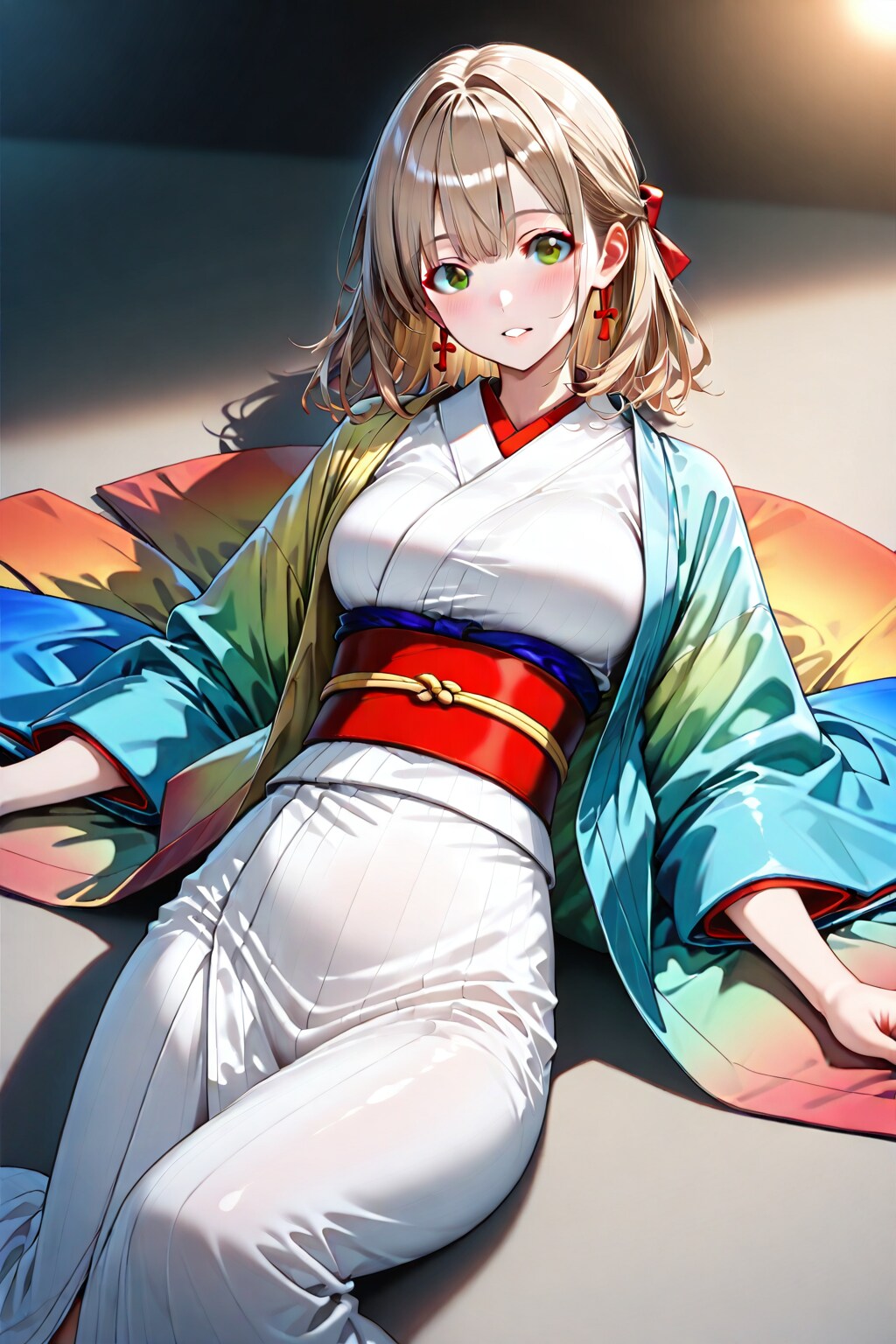 (787HQ)茶髪ちゃん着物