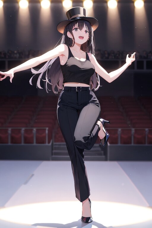 先輩アイドル歌手・黒猫絵馬　アイドルダンスフェスティバルに出演