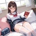 見えてると思ったら見せてきた優等生っぽい女の子 2枚目