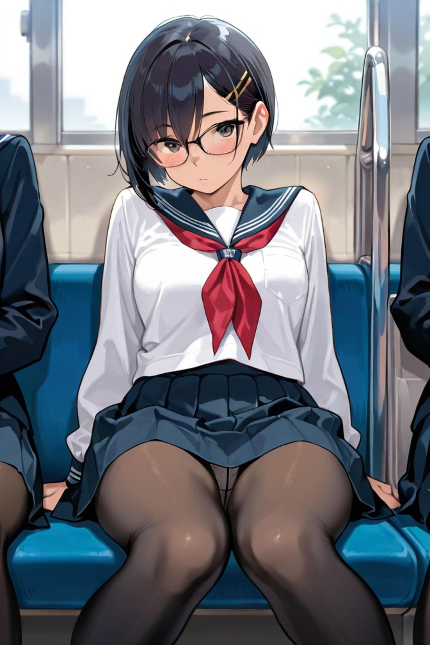 眼鏡の黒髪ちゃん