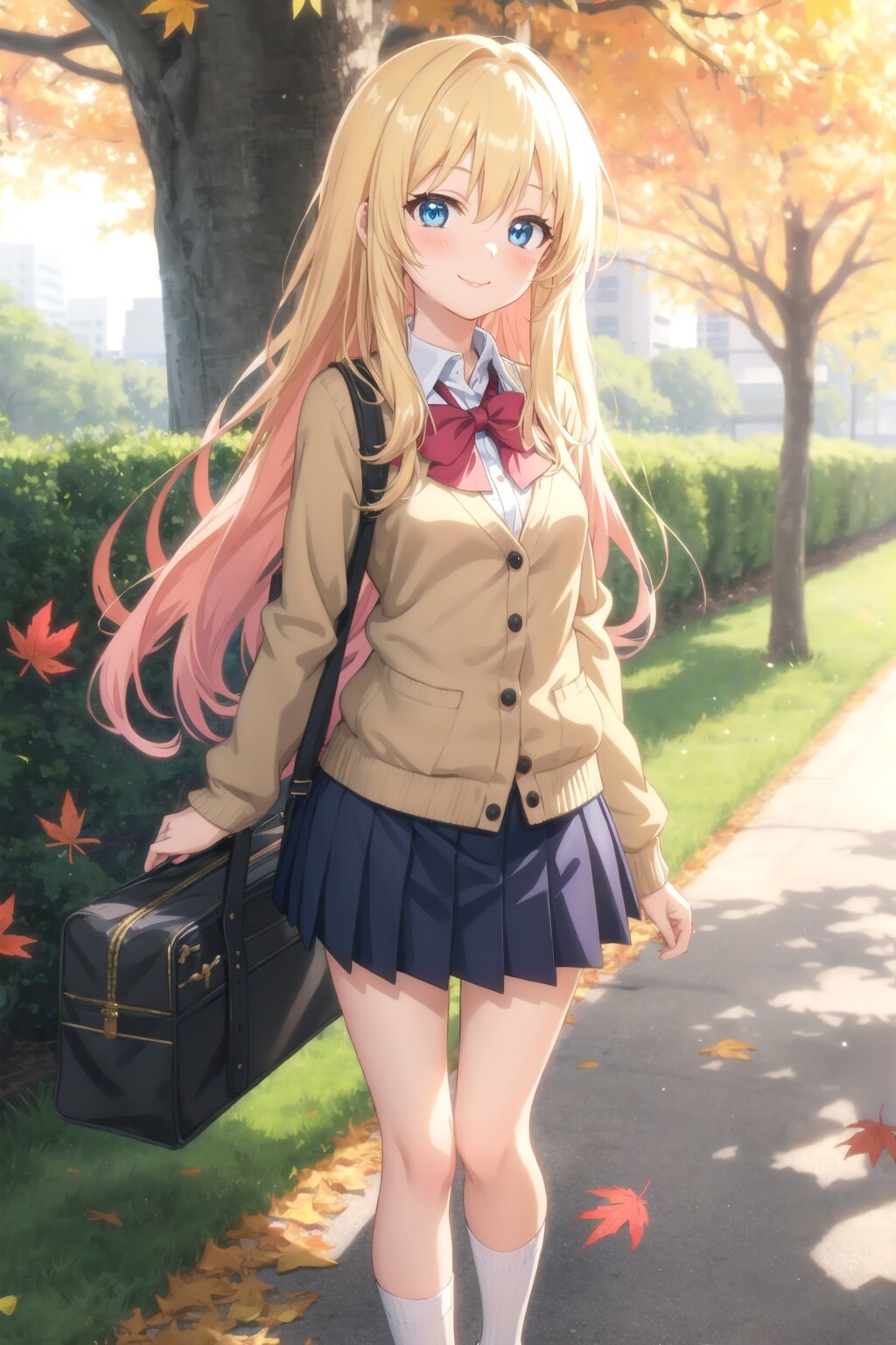 カーディガン制服の愛梨紗ちゃん | の人気AIイラスト・グラビア