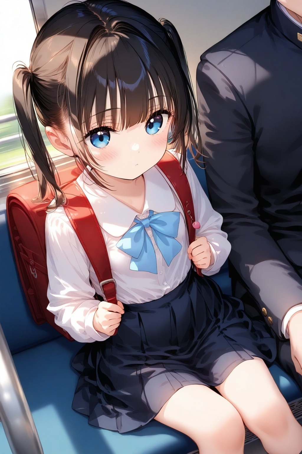 いつもの通学風景