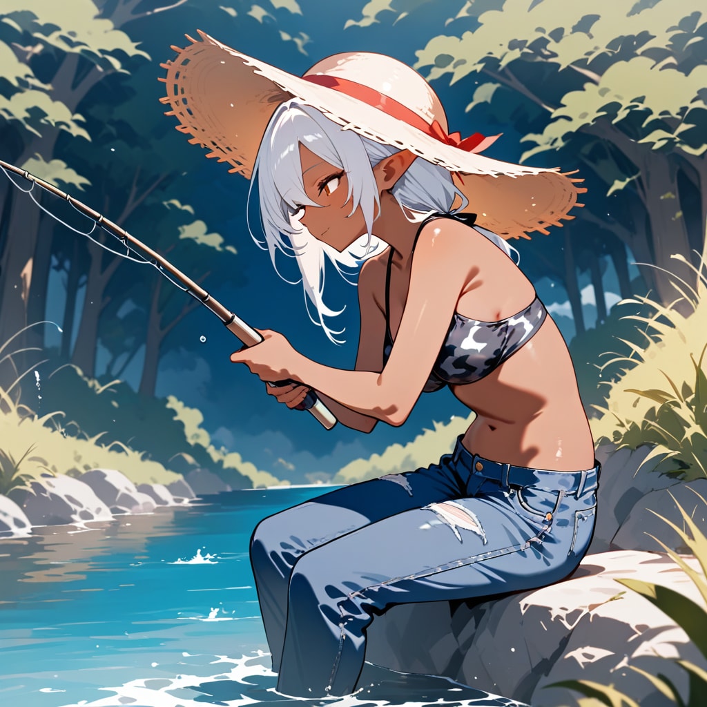 川の主釣り | の人気AIイラスト・グラビア