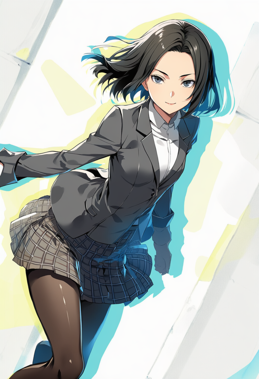 制服を試着しちゃう