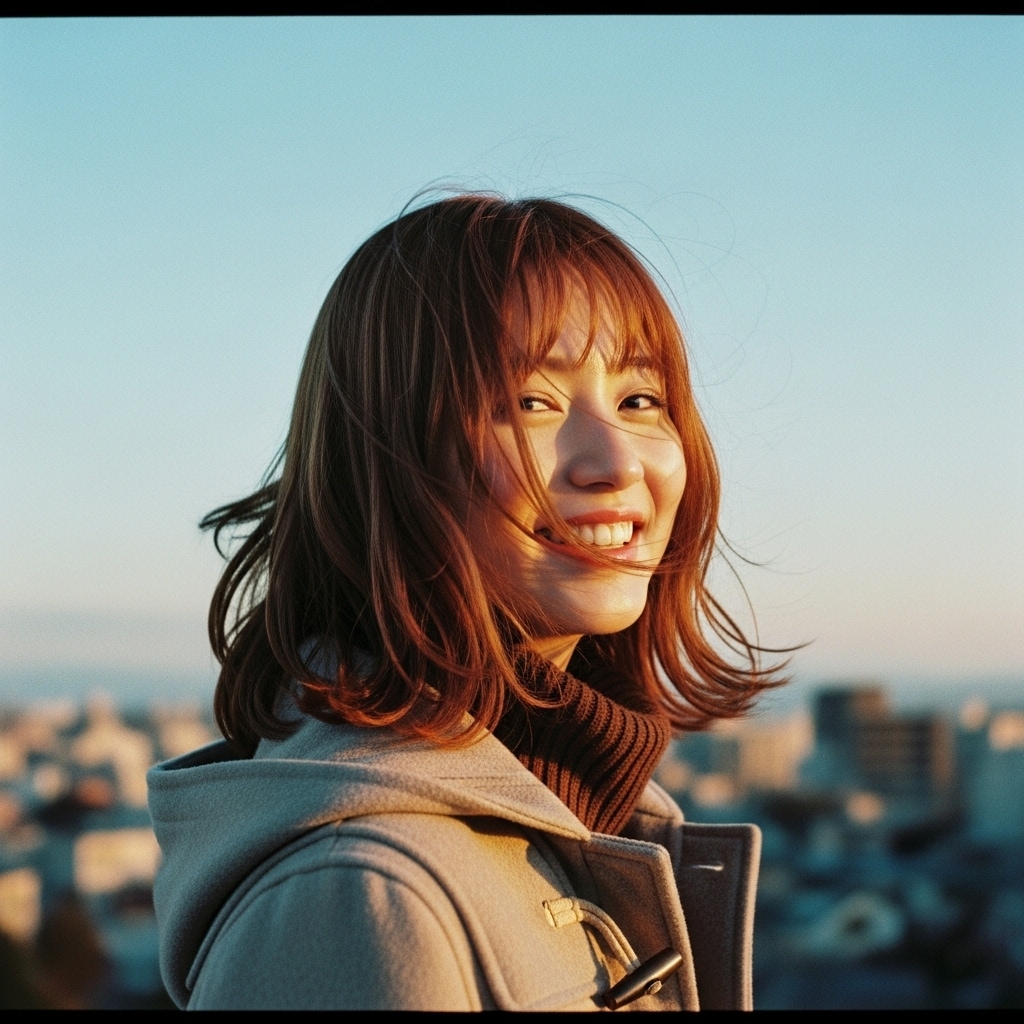 空の色を忘れないために、今日も笑って歩いている | の人気AIイラスト・グラビア