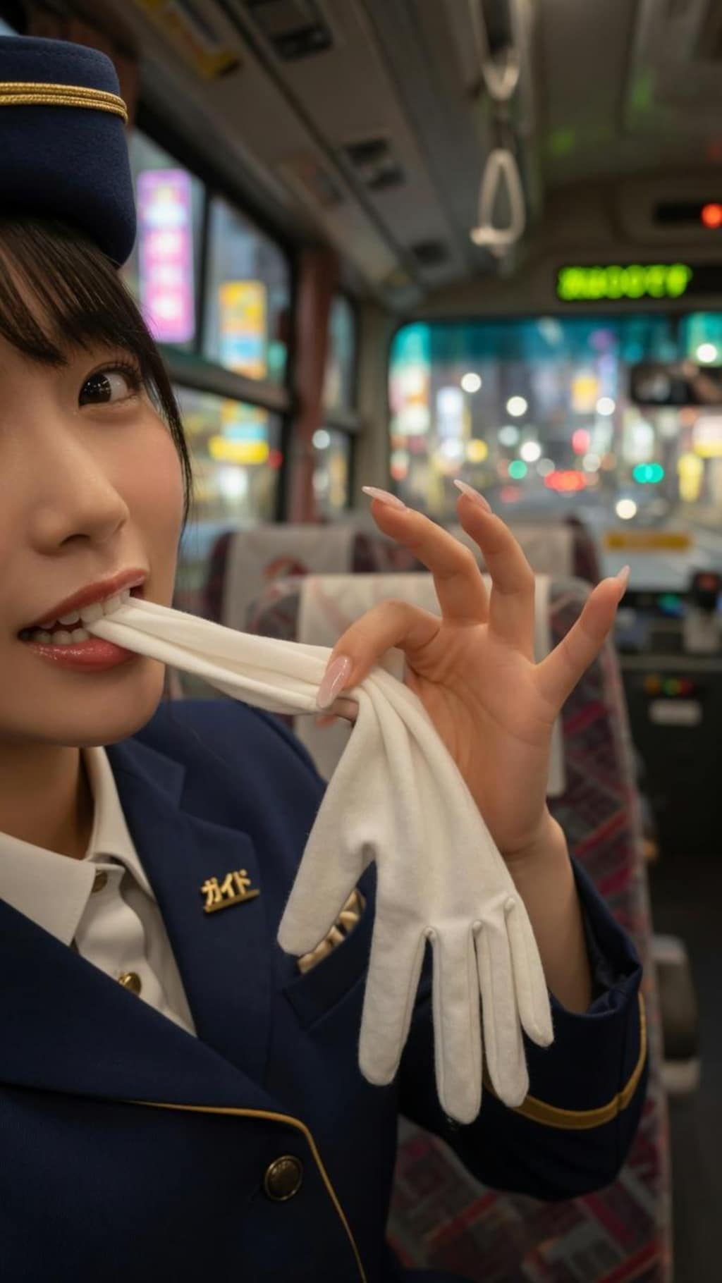 右手をご覧ください