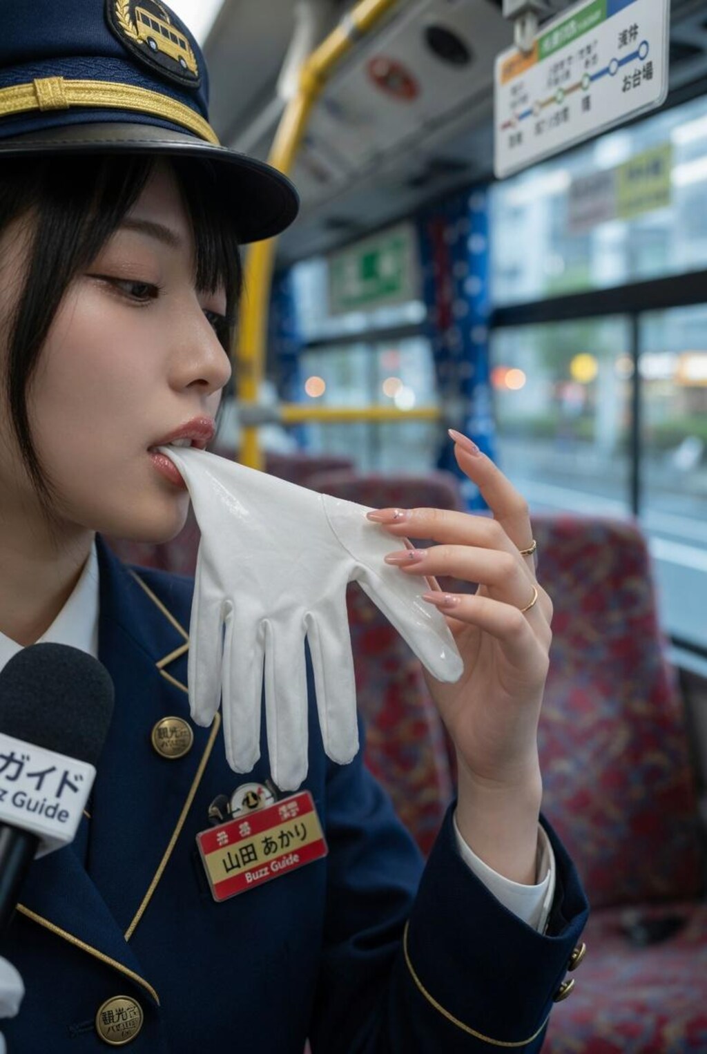 右手をご覧ください