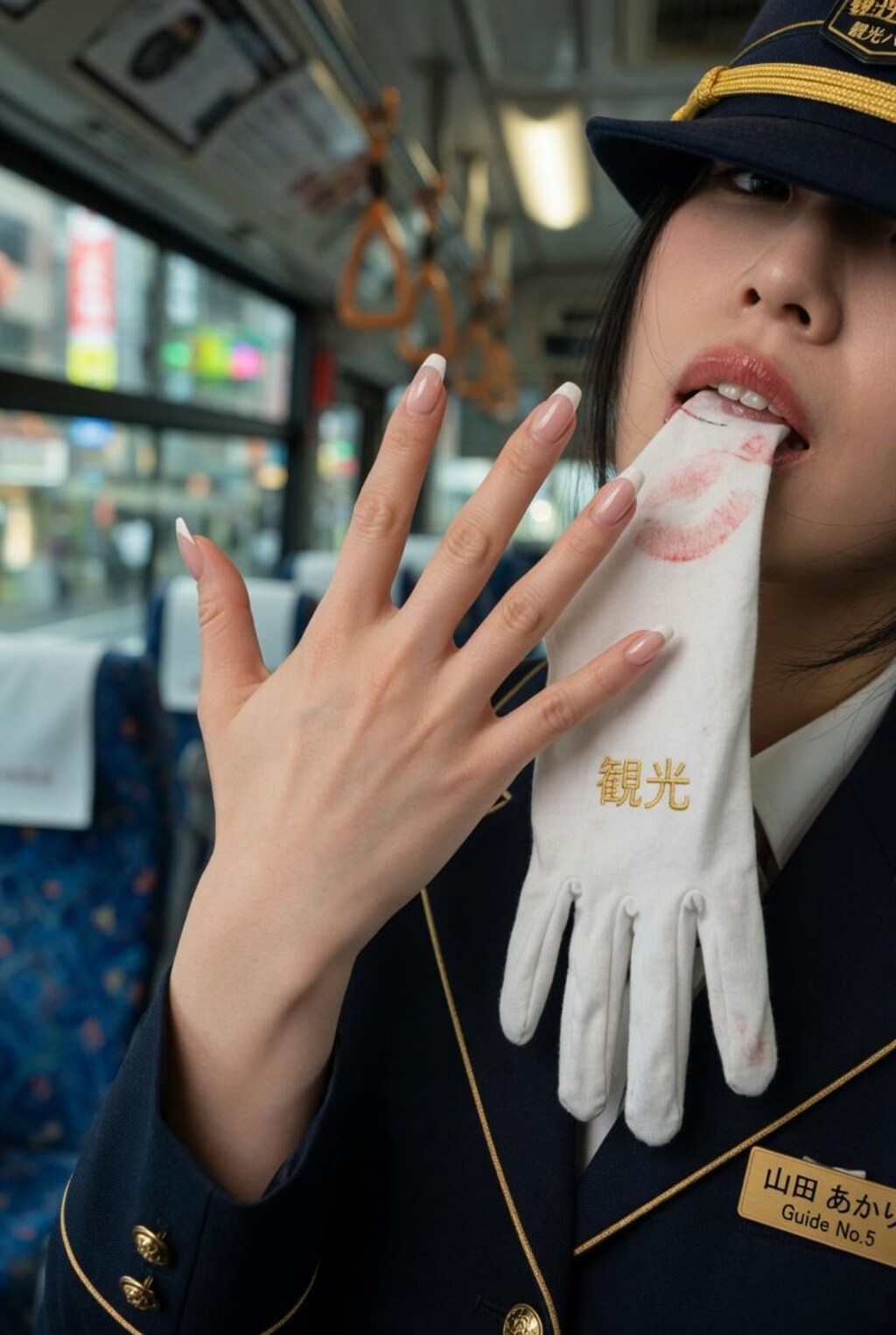 右手をご覧ください