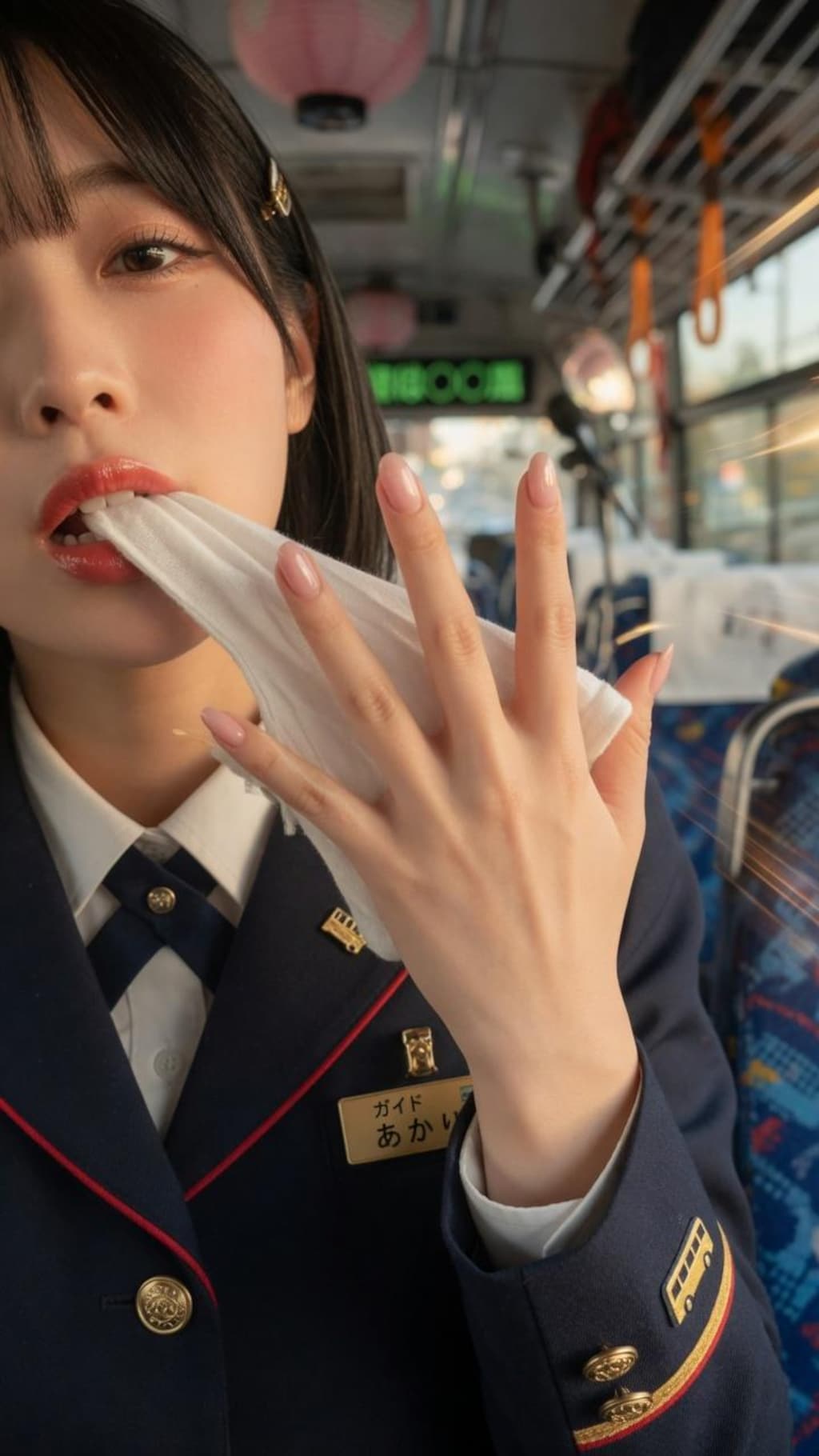 右手をご覧ください