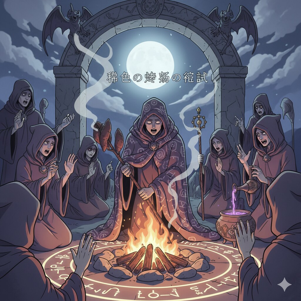 焼き芋の儀式をする秘密結社