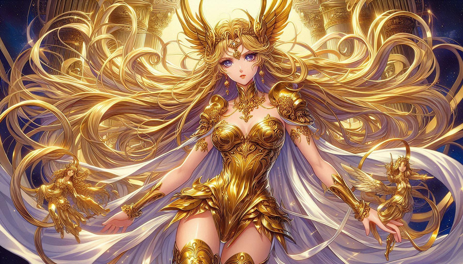 ギリシャ神話のアイドル！美少女黄金聖〇士ちゃん♪（怒らすと”光速の拳”でしこたま殴る！激ヤバ拳系アイドル♪） | の人気AIイラスト・グラビア