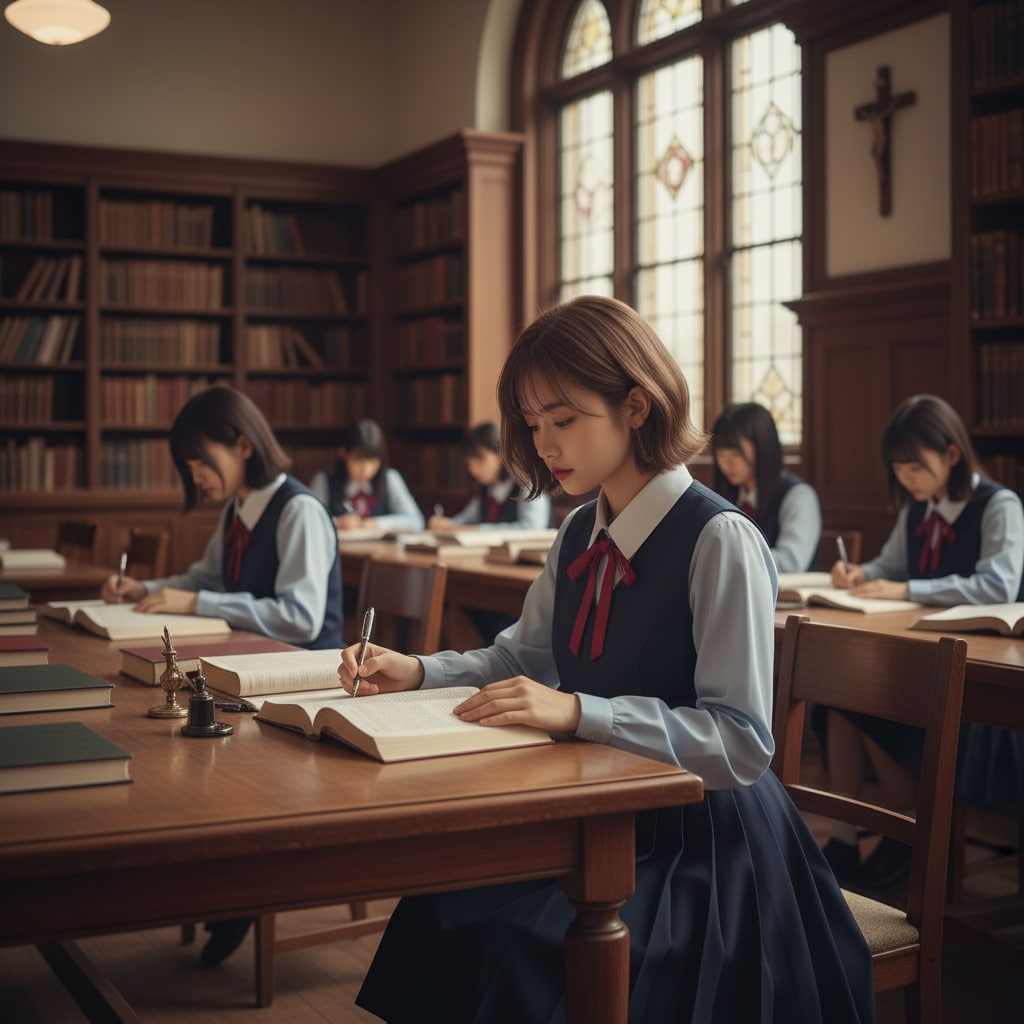 お嬢様学校入学