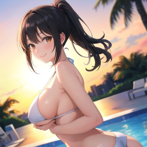 別荘のプール