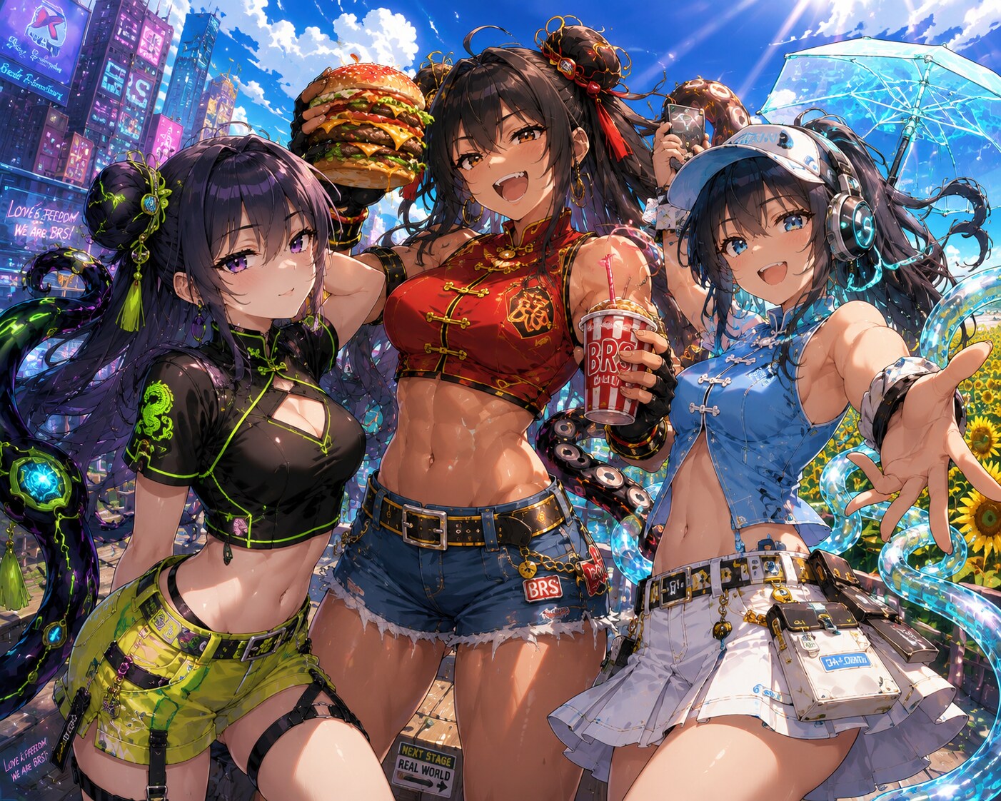 ☀️  『Radiant Liberators（光と筋肉と夏チャイナ）』
