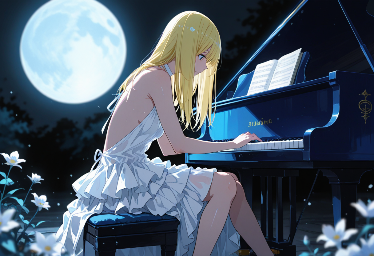 ピアノソナタ第14番　「月光」 | の人気AIイラスト・グラビア