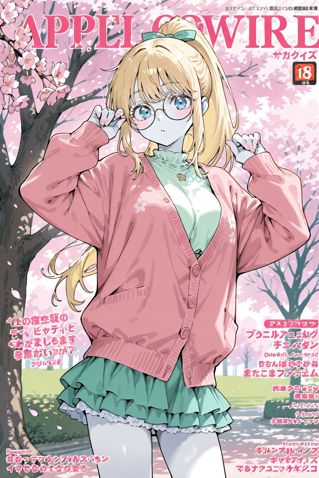 春コーデの表紙