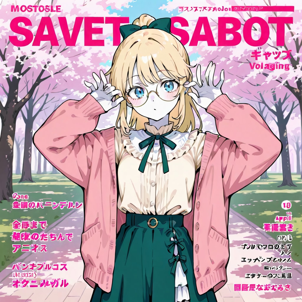 春コーデの表紙