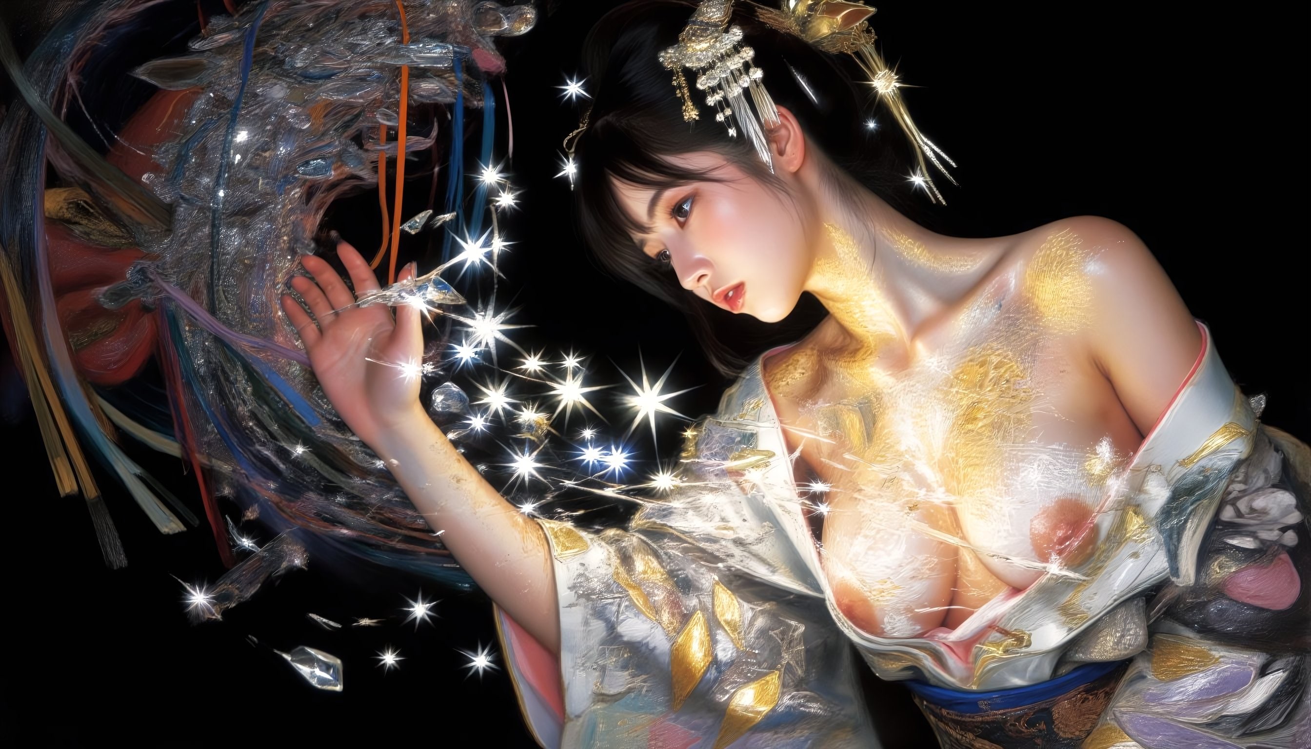 肢体を照らす星明り