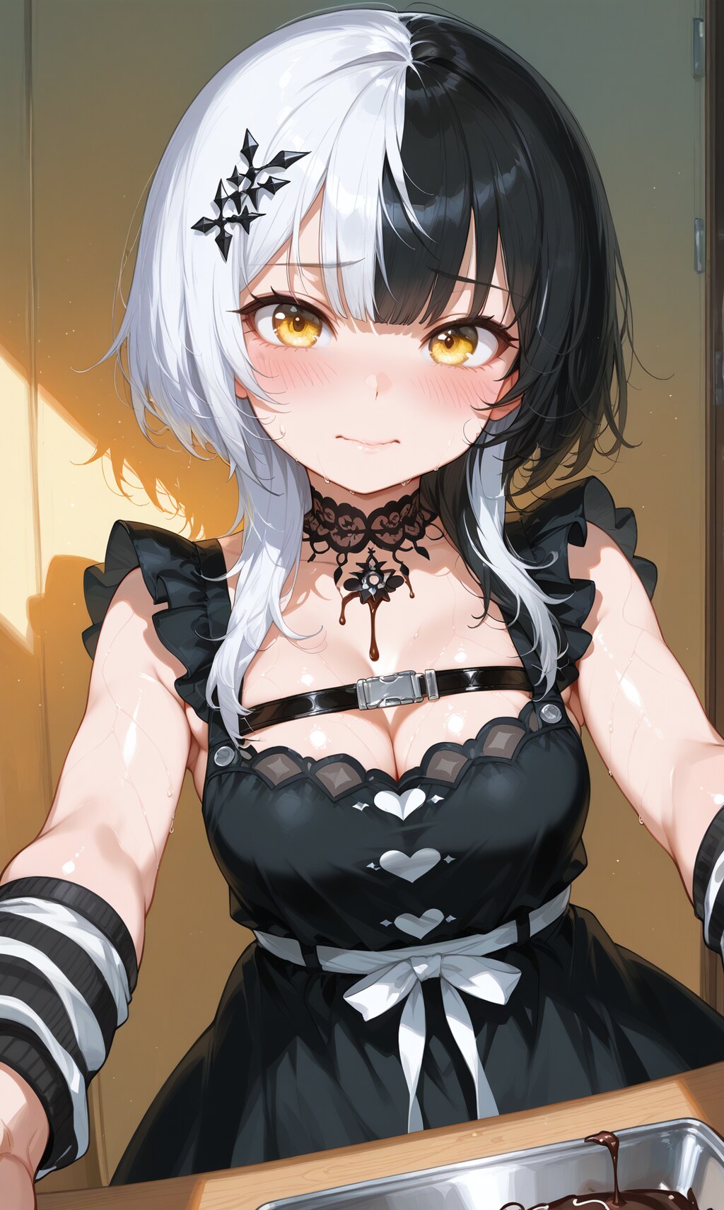 このチョコ味見してっ