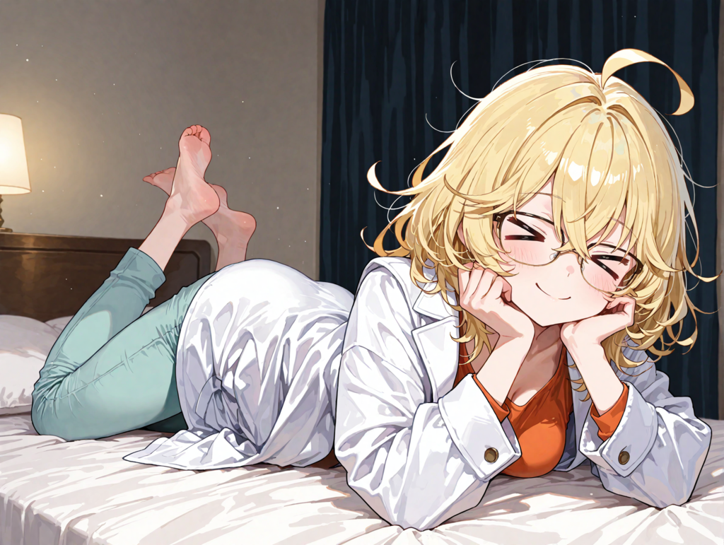 ベット新調してご機嫌な理久さん