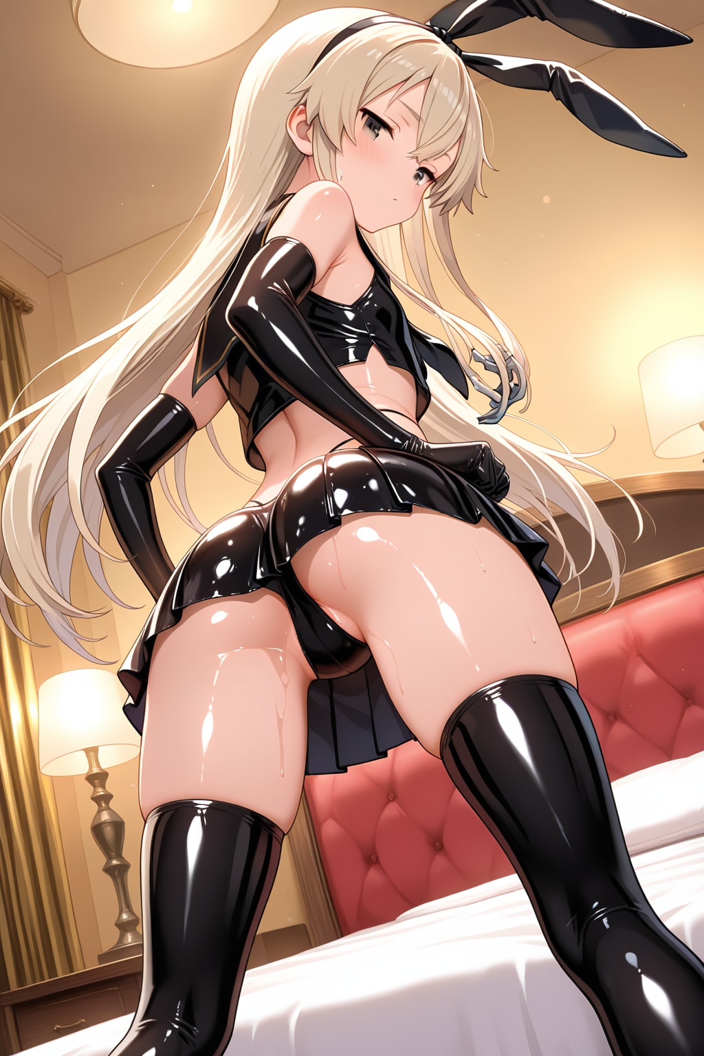 お尻で魅了するラバーぜかましちゃん
