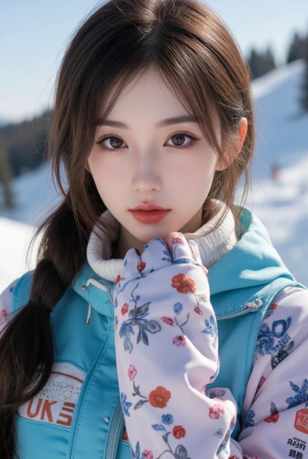 スキー場で見かけた美女