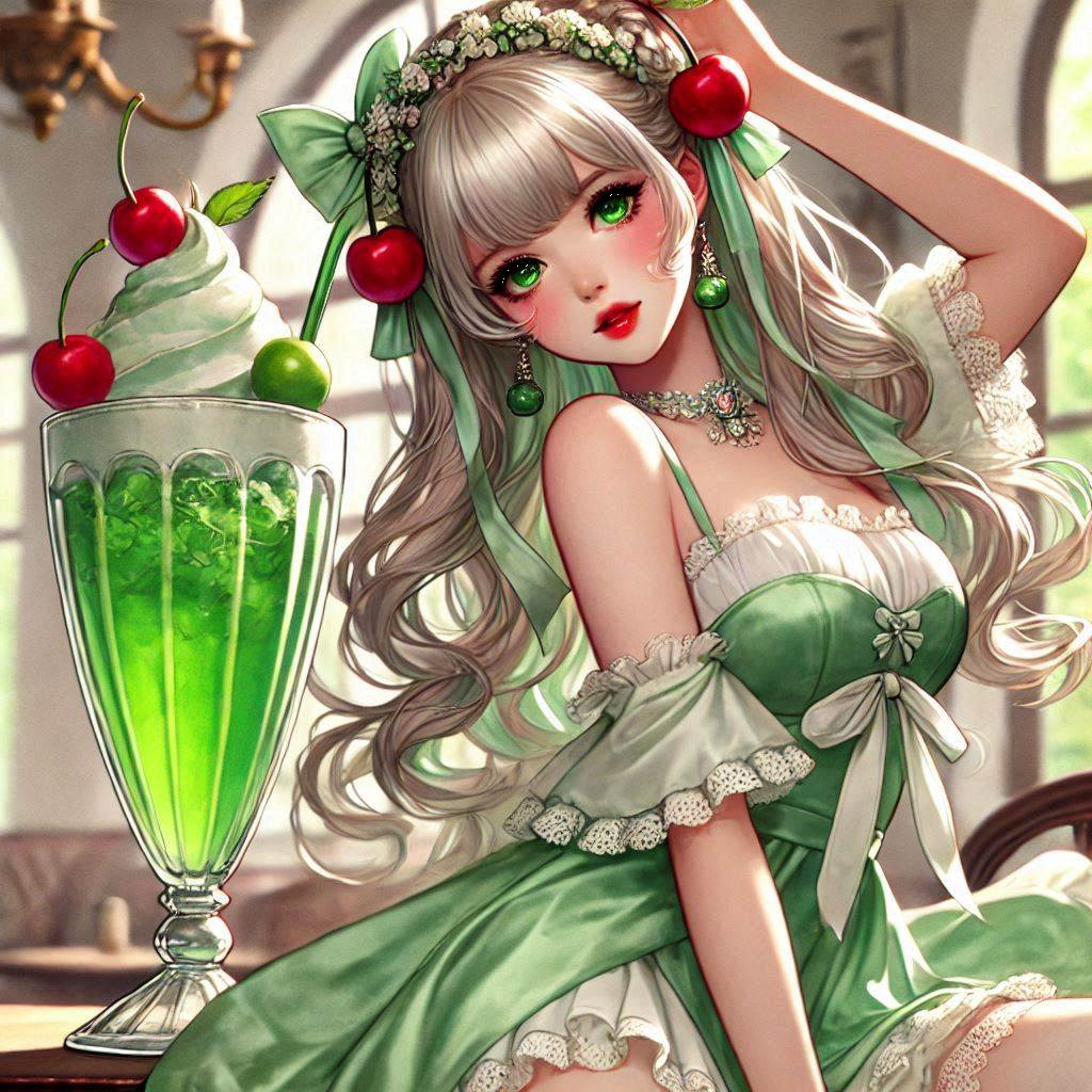 クリームソーダと休憩しましょ